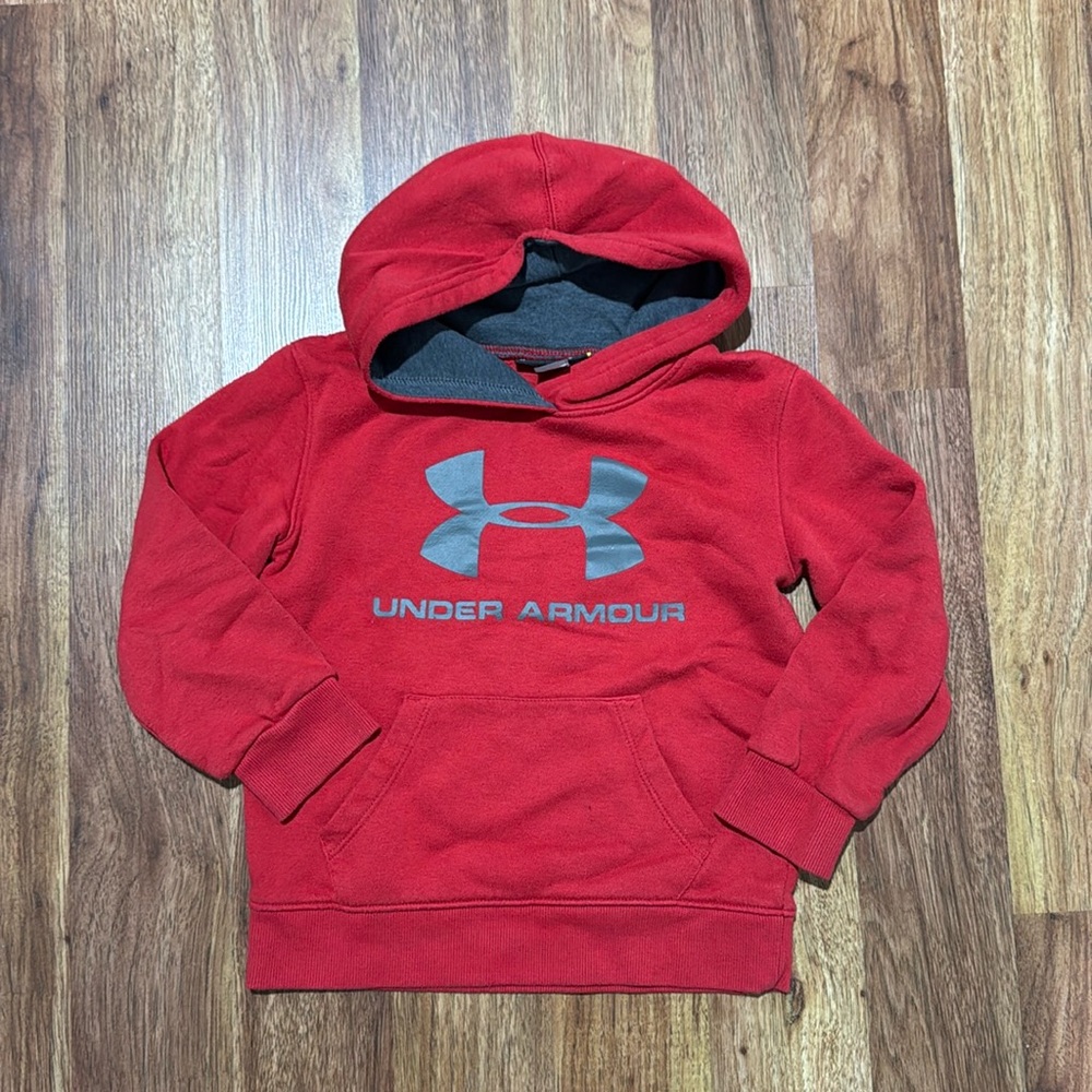Under Armour Boys Red Sweatshirt/Hoodie - Size 5